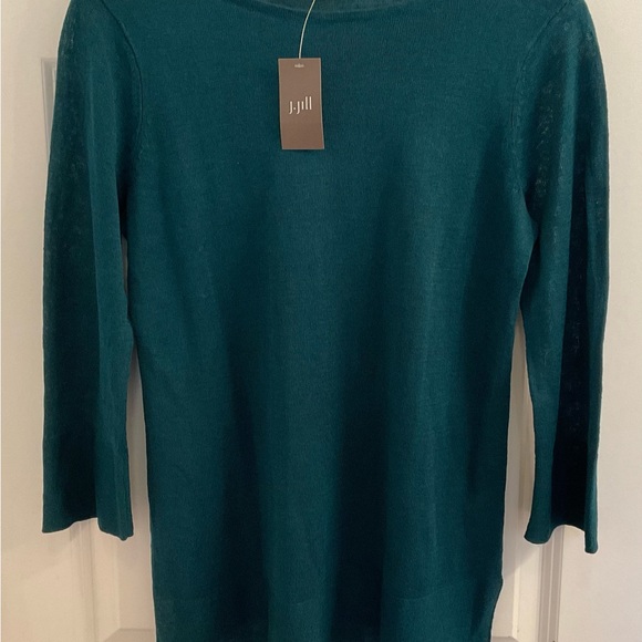 J.Jill Caroline Boat-Neck Sweater - NWT - Size XS - Pacific - Picture 3 of 12